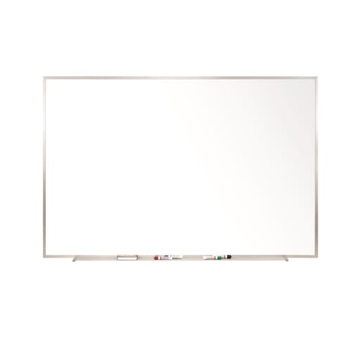 Ghent Aria Low Profile Magnetic Glass Whiteboard with Horizontal Mount, 3' X 4', White